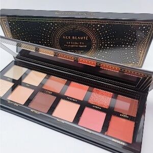 LIMITED EDITION Serenity Eyeshadow Palette Ace Beaute’ with Gold Details.